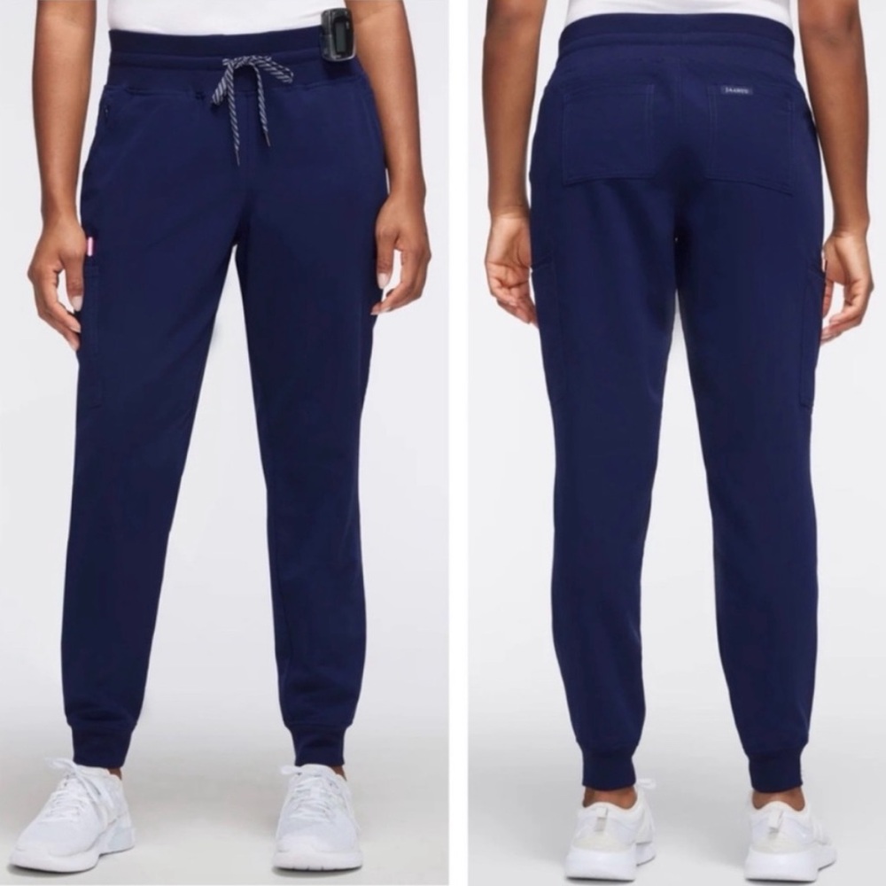 Women’s Jaanuu Navy Blue Jogger Scrub Pants | XS | Nurse Medical Scrubs
